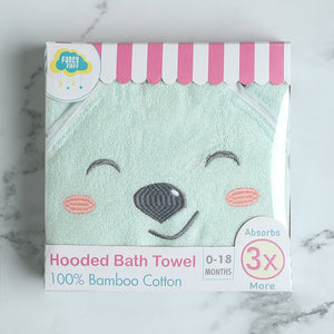 Fancy Fluff Bamboo Cotton Baby Hooded Towel - BEAR - FF - BR - BHT - 09