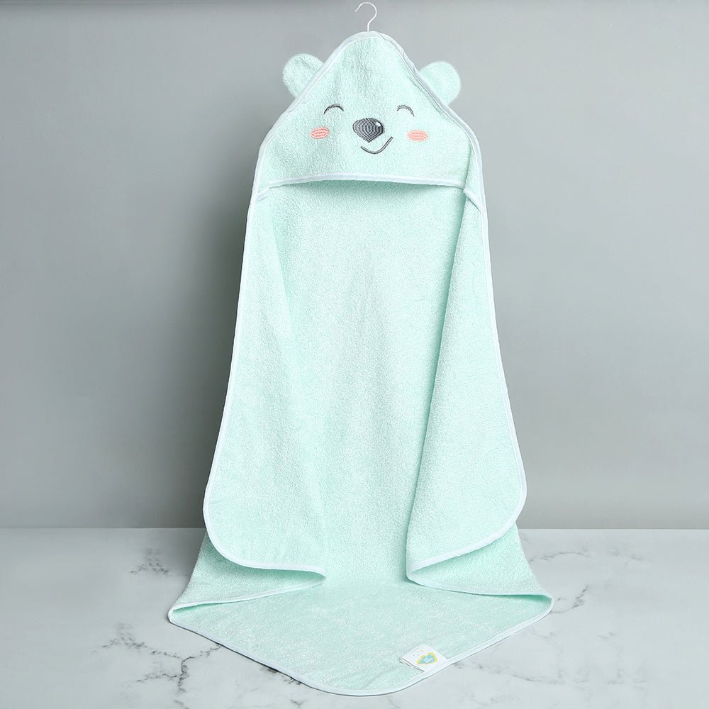 Fancy Fluff Bamboo Cotton Baby Hooded Towel - BEAR - FF - BR - BHT - 09