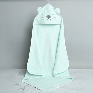 Fancy Fluff Bamboo Cotton Baby Hooded Towel - BEAR - FF - BR - BHT - 09