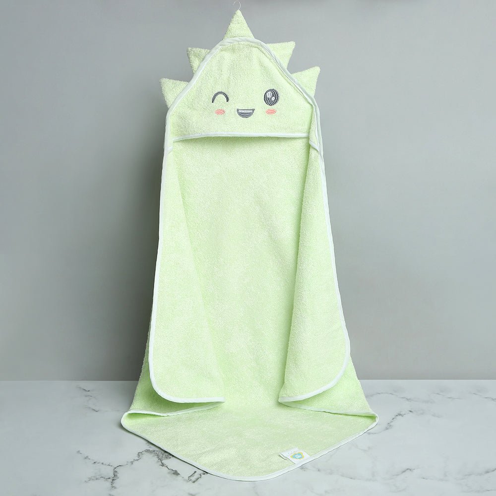 Fancy Fluff Bamboo Cotton Baby Hooded Towel - DINO - FF - DN - BHT - 07