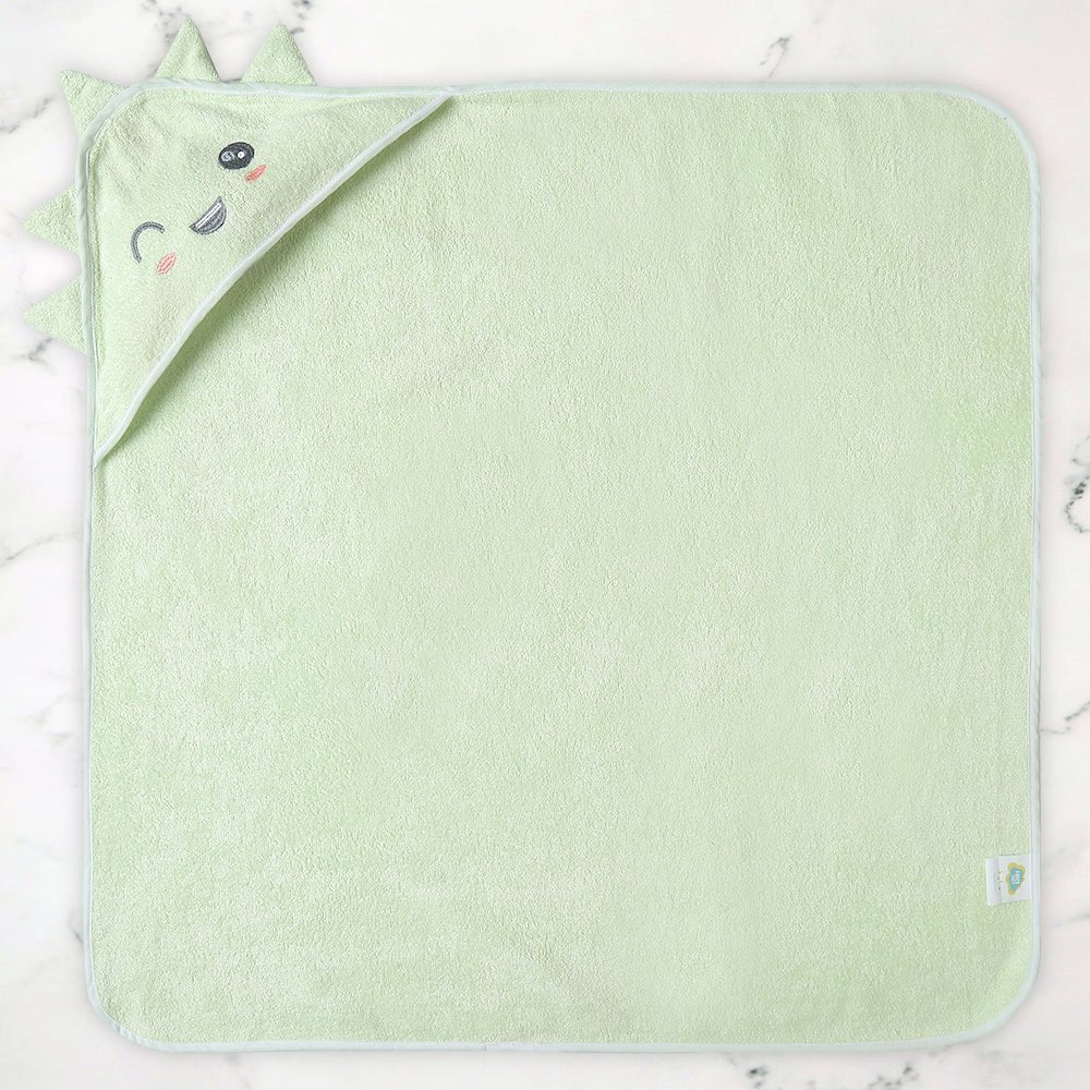 Fancy Fluff Bamboo Cotton Baby Hooded Towel - DINO - FF - DN - BHT - 07