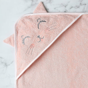 Fancy Fluff Bamboo Cotton Baby Hooded Towel - KITTY - FF - KT - BHT - 06