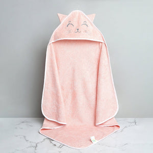 Fancy Fluff Bamboo Cotton Baby Hooded Towel - KITTY - FF - KT - BHT - 06