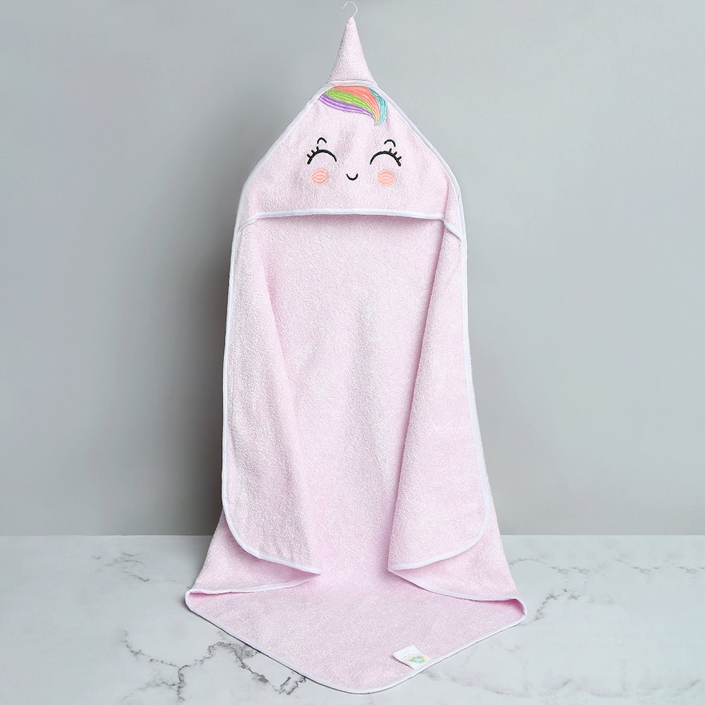 Fancy Fluff Bamboo Cotton Baby Hooded Towel - UNICORN - FF - UN - BHT - 08