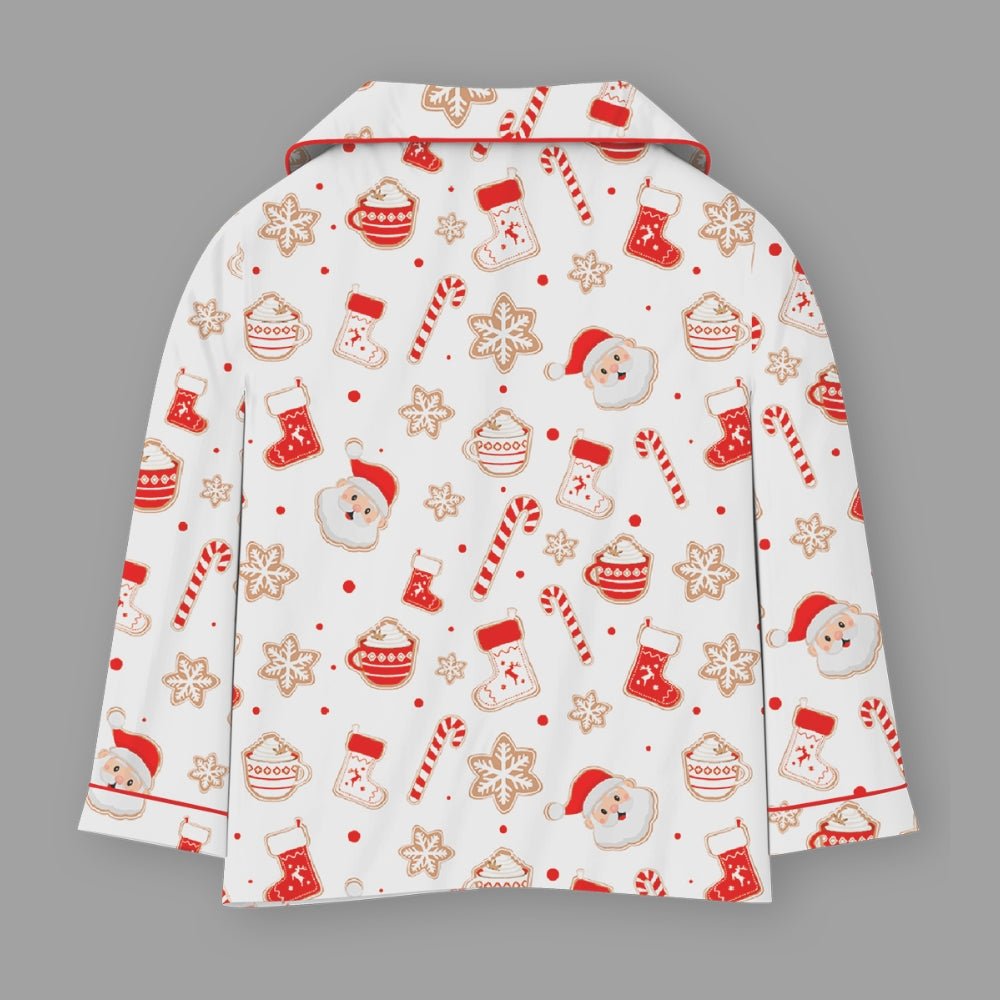Fancy Fluff Christmas Cotton Night Suit - Ho Ho Ho - 6 - 12M Clothing Set