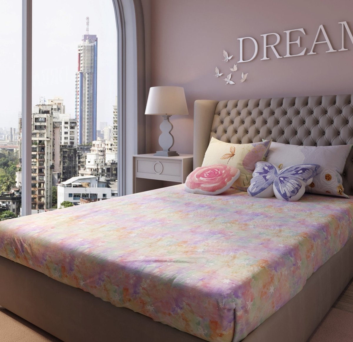 Fancy Fluff Kids Double Bedsheet Set- Secret Garden - FF-SG-DBD-03