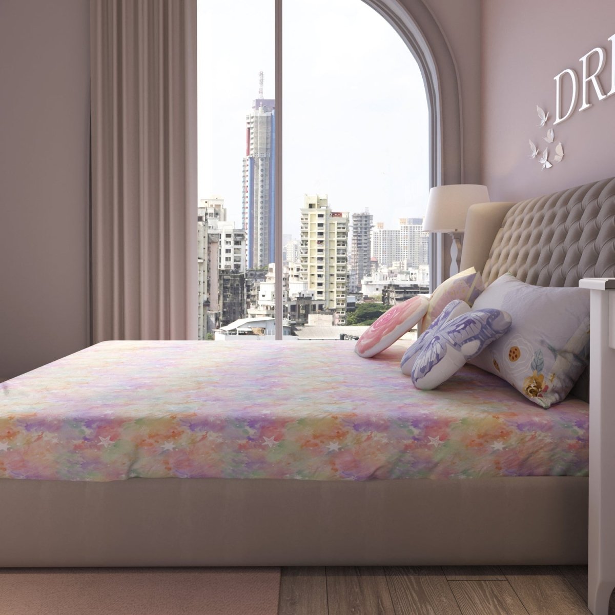 Fancy Fluff Kids Double Bedsheet Set- Secret Garden - FF-SG-DBD-03