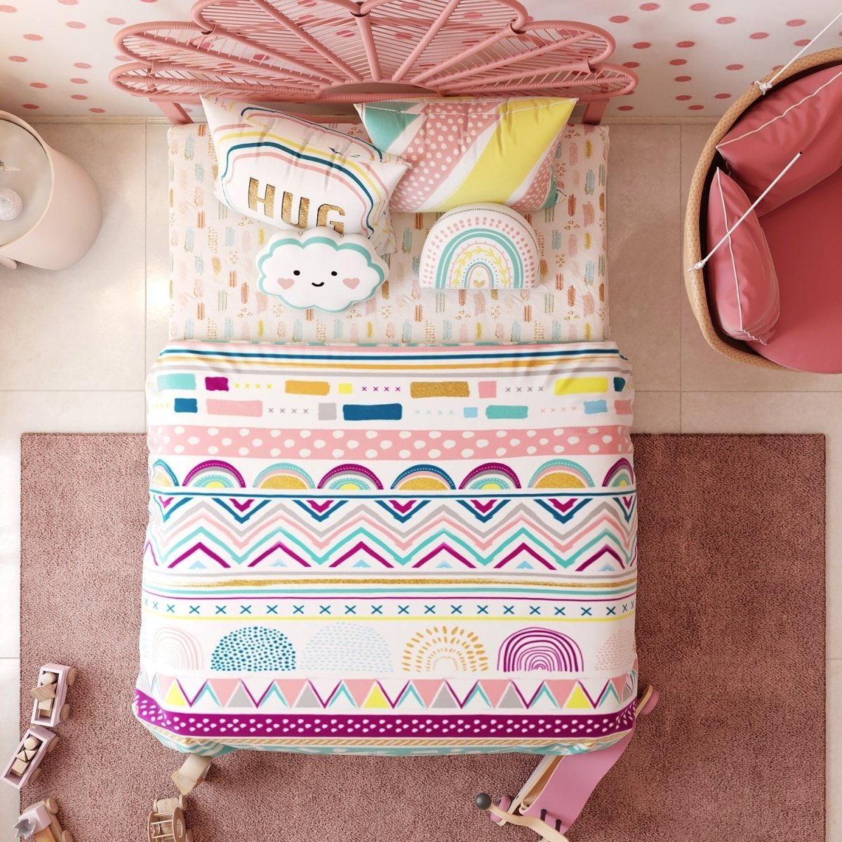 Fancy Fluff Kids Double Comforter- Boho Vibes - FF-BV-DCT-04