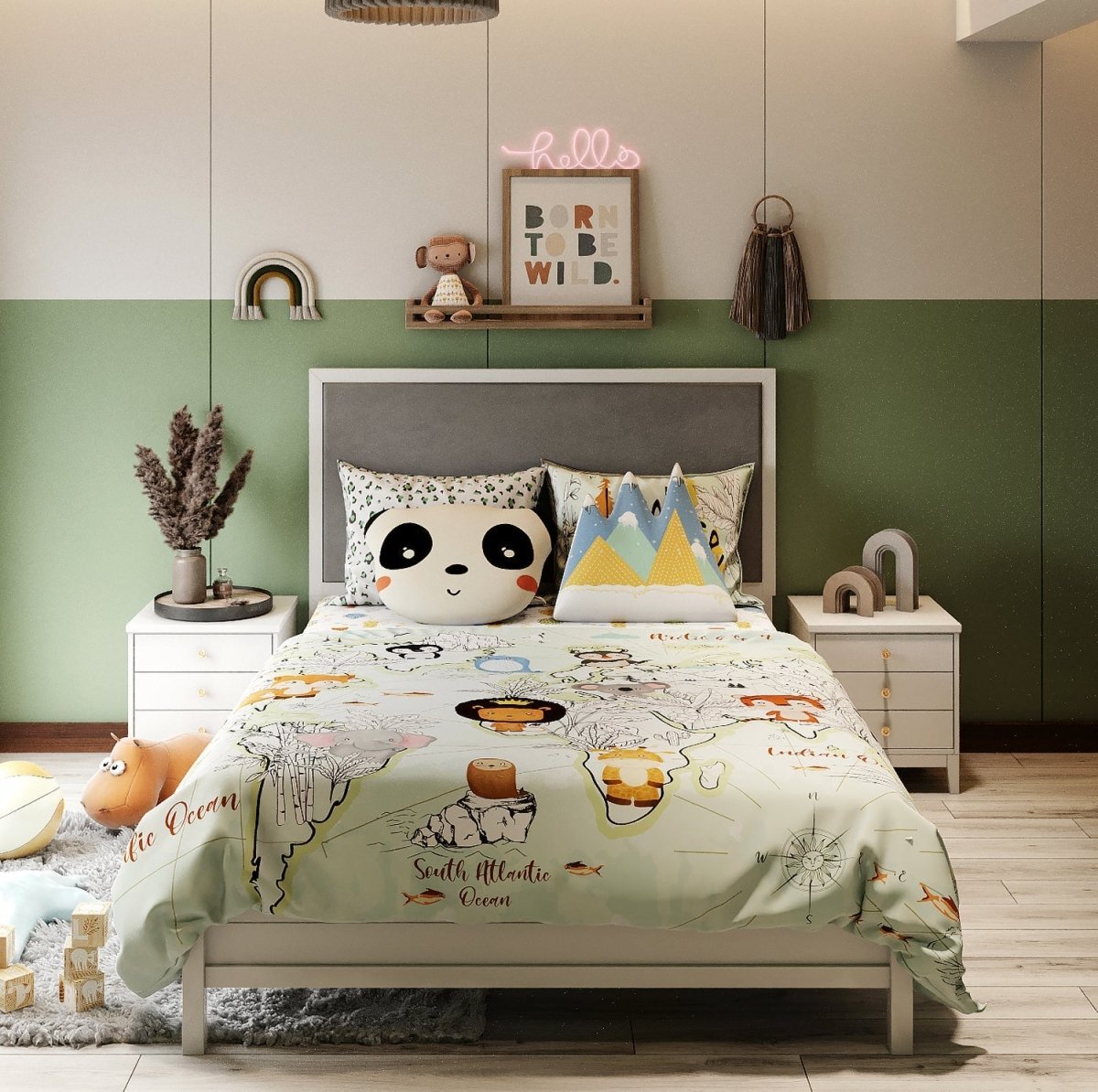 Fancy Fluff Kids Double Full Bed Set- Animal Planet - FF-AP-DBB-02
