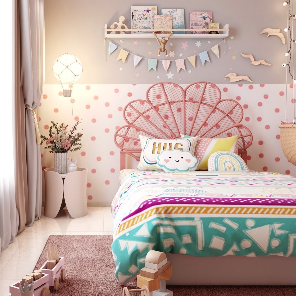 Fancy Fluff Kids Double Full Bed Set- Boho Vibes - FF-BV-DBB-04