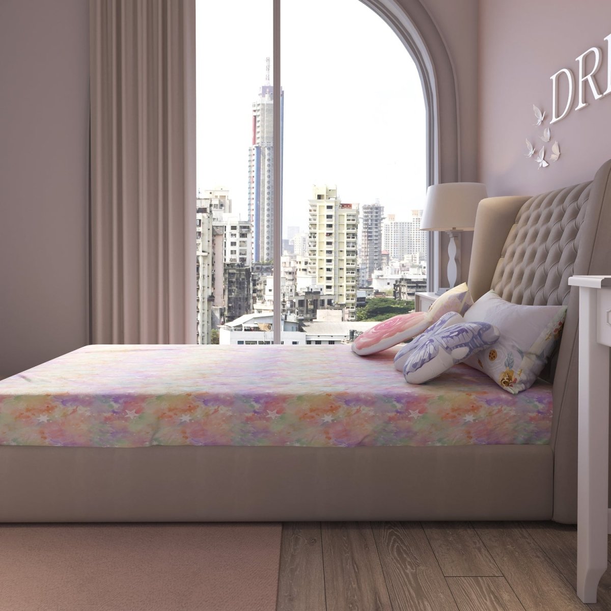 Fancy Fluff Kids Single Bedsheet Set- Secret Garden - FF-SG-SBD-03