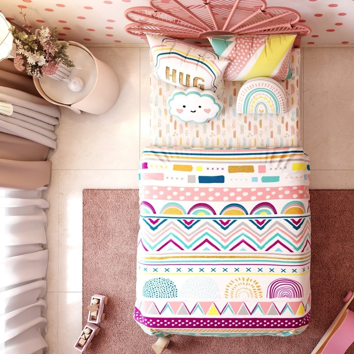 Fancy Fluff Kids Single Comforter- Boho Vibes - FF-BV-SCT-04