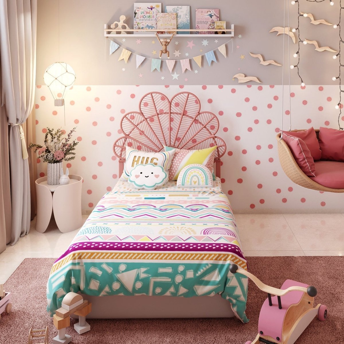 Fancy Fluff Kids Single Comforter- Boho Vibes - FF-BV-SCT-04