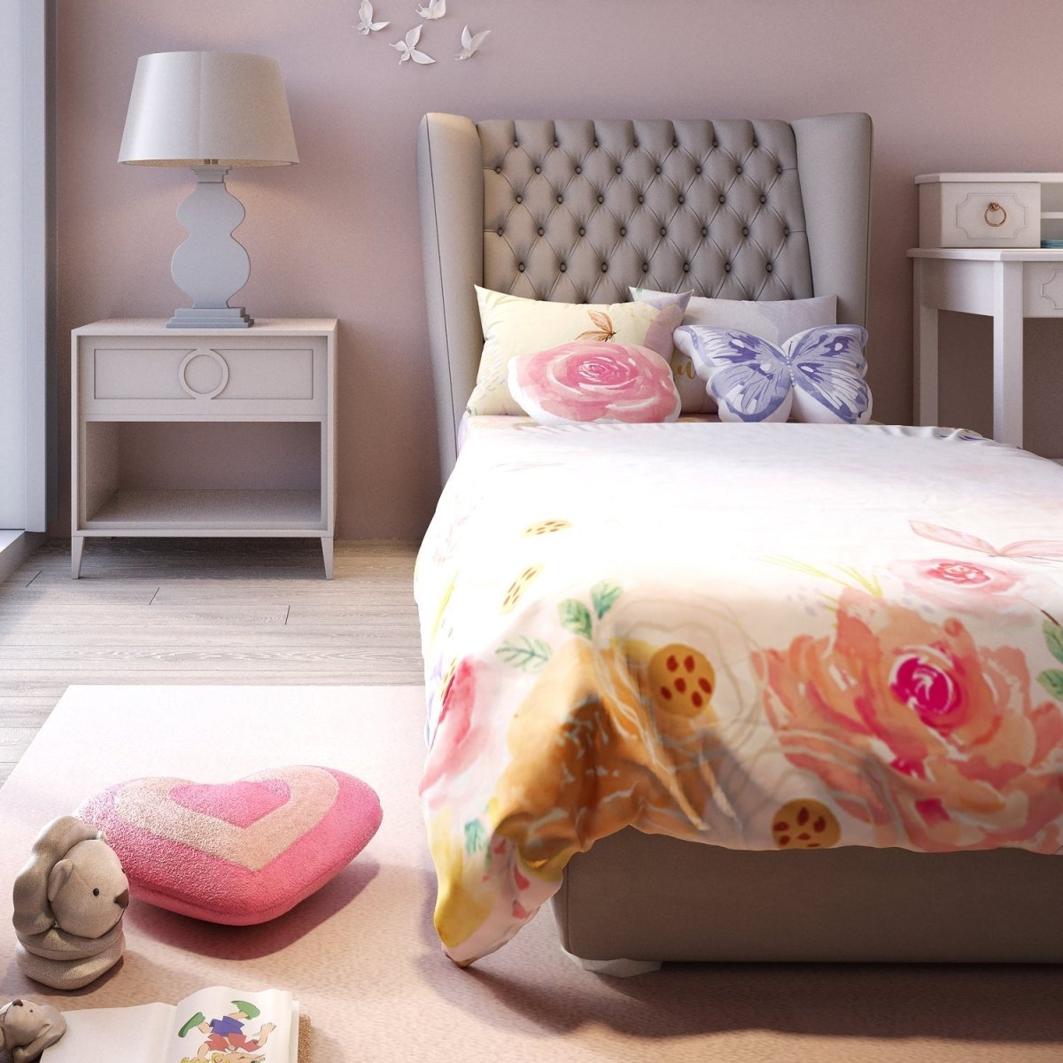 Fancy Fluff Kids Single Comforter – Secret Garden - FF-SG-SCT-03