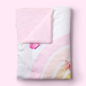Fancy Fluff Organic Baby Comforter - Rainbow Dreams - FF - RD - BMC - 02