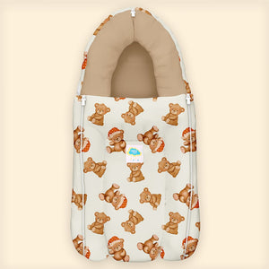 Fancy Fluff Organic Carry Nest - Cuddle Bear - FF - CB - BSB - 01