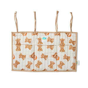 Fancy Fluff Organic Crib Organiser - Cuddle Bear - FF - CB - QCO - 01