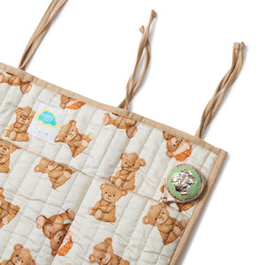 Fancy Fluff Organic Crib Organiser - Cuddle Bear - FF - CB - QCO - 01