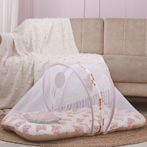 Fancy Fluff Organic Mosquito Net Set - Cuddle Bear - FF - CB - MNS - 01