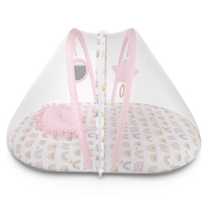 Fancy Fluff Organic Mosquito Net Set - Rainbow Dreams - FF - RD - MNS - 02