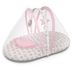 Fancy Fluff Organic Mosquito Net Set - Rainbow Dreams - FF - RD - MNS - 02