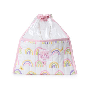 Fancy Fluff Organic Shoe Bag - Rainbow Dreams - FF - RD - QSK - 02