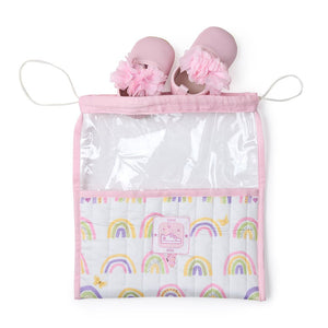 Fancy Fluff Organic Shoe Bag - Rainbow Dreams - FF - RD - QSK - 02