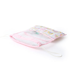 Fancy Fluff Organic Shoe Bag - Rainbow Dreams - FF - RD - QSK - 02
