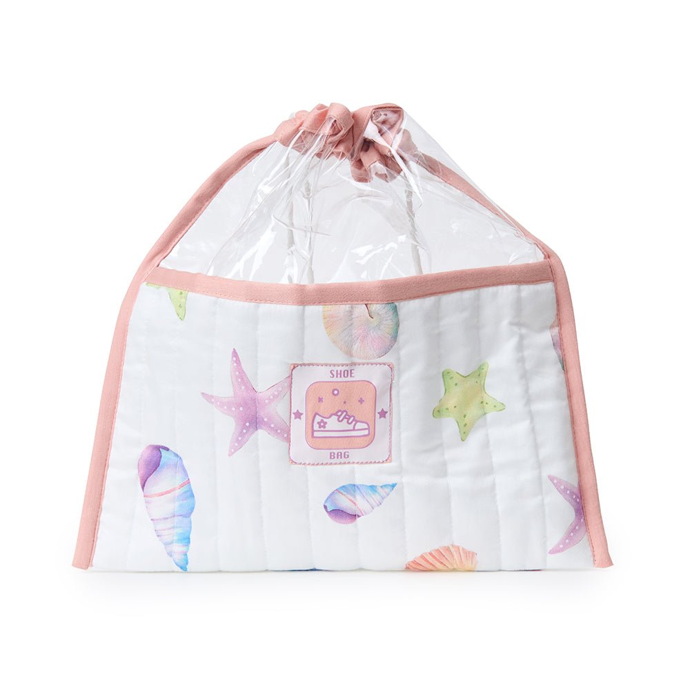 Fancy Fluff Organic Shoe Bag - Sea Fantasy - FF - SF - QSK - 04