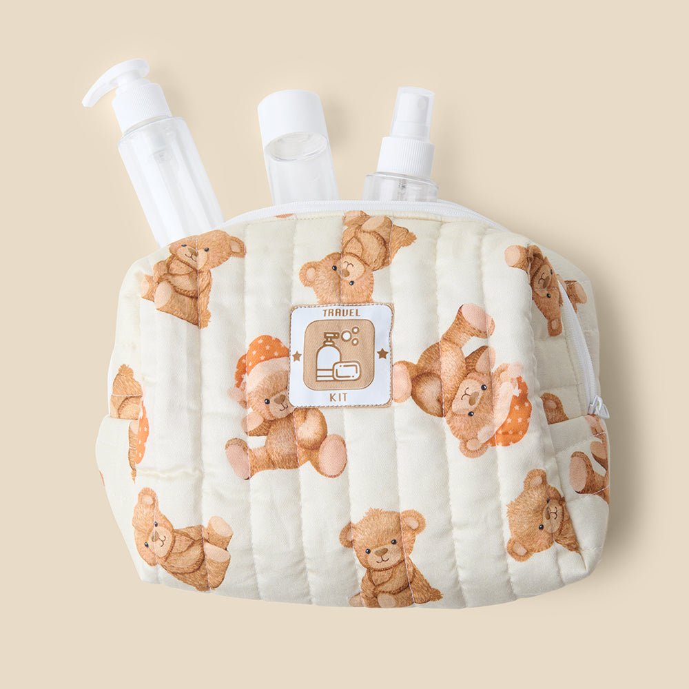 Fancy Fluff Organic Travel Kit - Cuddle Bear - FF - CB - QTK - 01