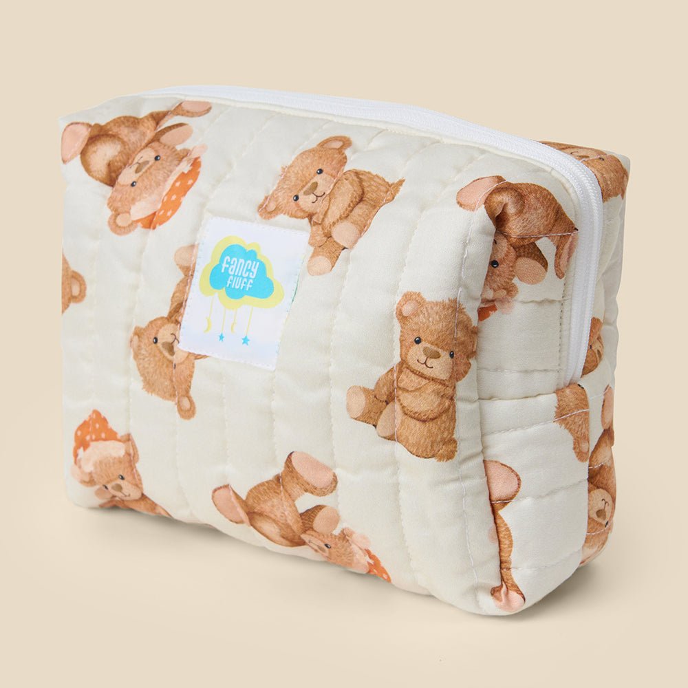 Fancy Fluff Organic Travel Kit - Cuddle Bear - FF - CB - QTK - 01