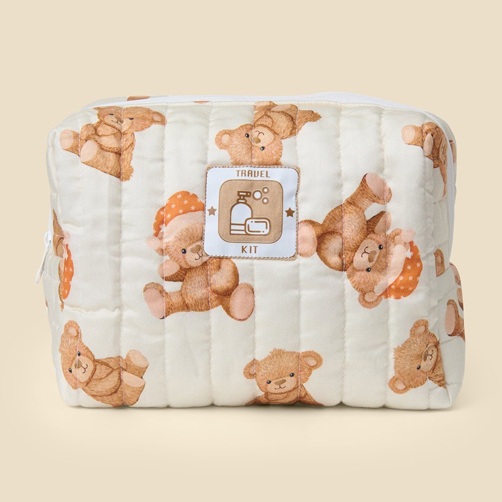 Fancy Fluff Organic Travel Kit - Cuddle Bear - FF - CB - QTK - 01