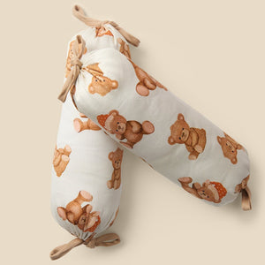 Fancy Fluff Set of 2 Organic Bolsters - Cuddle Bear - FF - CB - BOL - 01