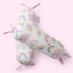 Fancy Fluff Set of 2 Organic Bolsters - Rainbow Derams - FF - RD - BOL - 02