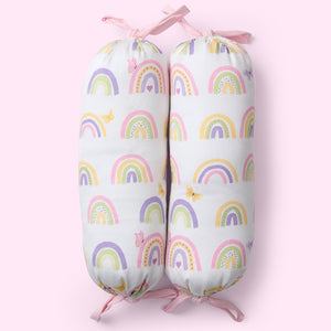 Fancy Fluff Set of 2 Organic Bolsters - Rainbow Derams - FF - RD - BOL - 02