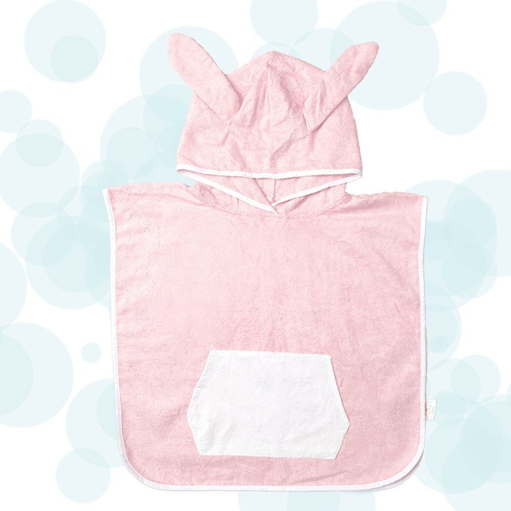 FancyFluff Bamboo Cotton Baby Poncho- Bunny - FF-BU-BHP-01