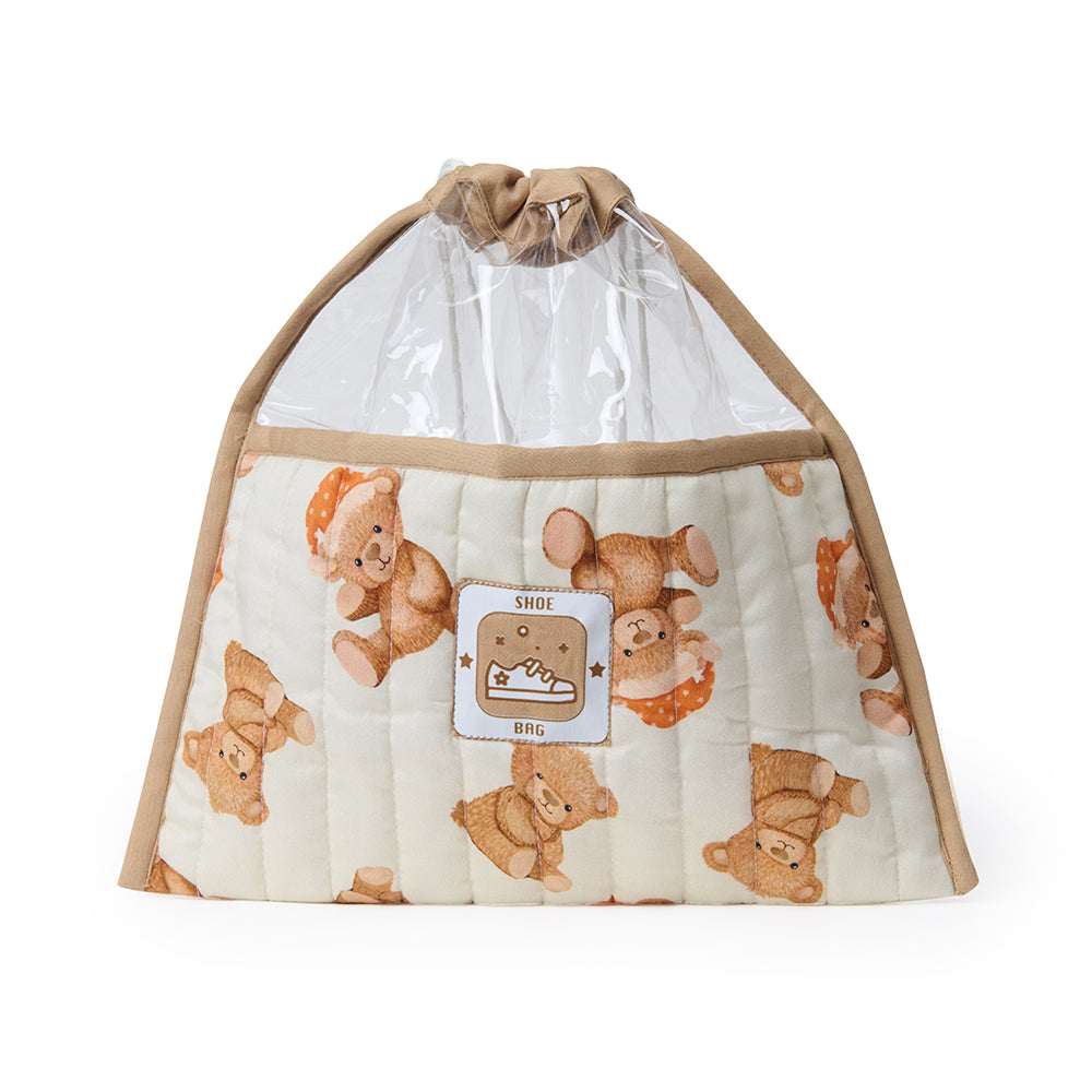 Fancy Fluff Organic Shoe Bag - Cuddle Bear