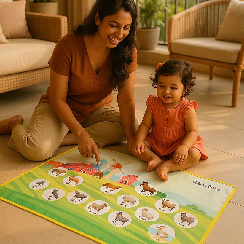 PiK A BOO 5-Senses Cloth Activity Mat – Explore & Learn