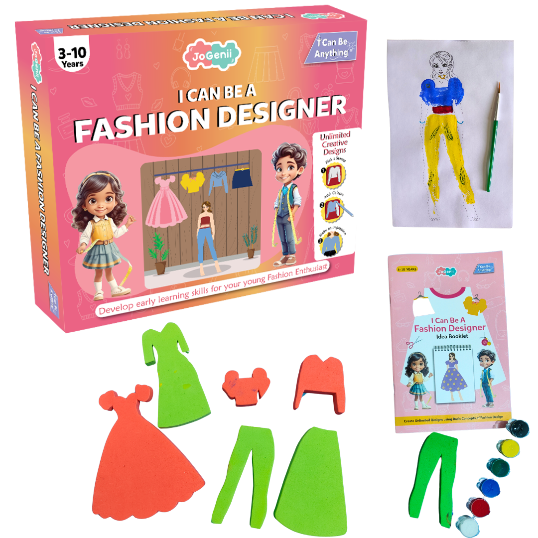 JoGenii's I Can Be a Fashion Designer DIY Kit | Best gift got young Fashionistas | Perfect Gift