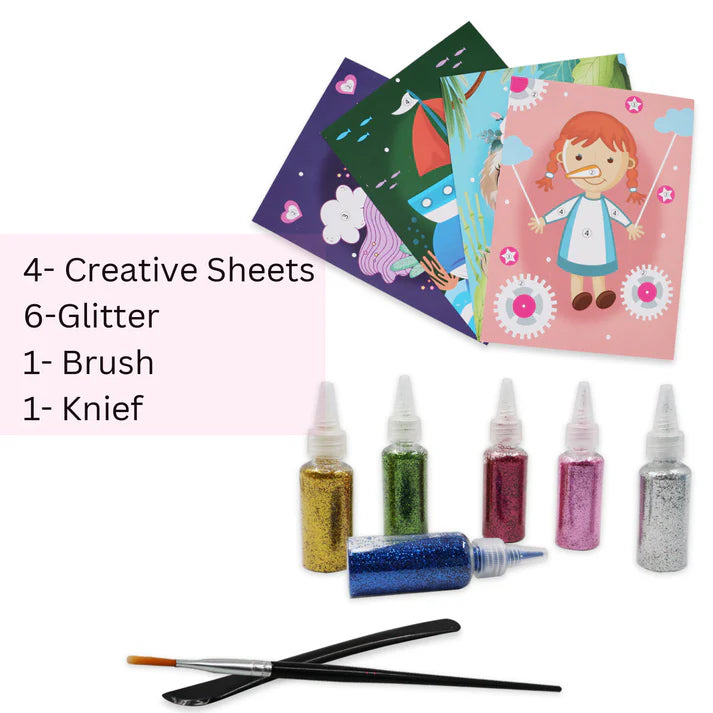 Scoobies GLITTERY ART SET (GIRLS)