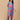 Front view of blue floral maternity and nursing co-ord set with relaxed silhouette.