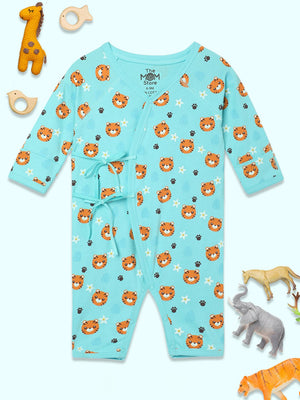 Feline Fighters Infant Romper (Jabla Style) - Infant Rompers - blue