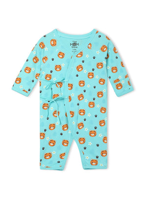 Feline Fighters Infant Romper (Jabla Style) - Preemie Infant Rompers - blue