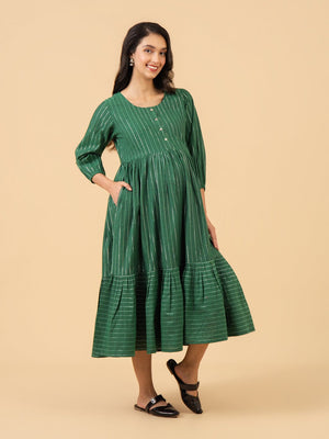 Fern Glow Maternity and Nursing Dress - S Maternity Casual Dress