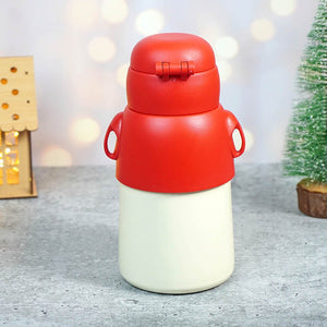 Festive Mouse Christmas themed Stainless Steel water bottle for Toddlers & Kids, 500ml - Back To School