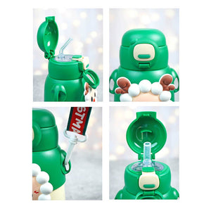 Festive Sheep Christmas themed Stainless Steel water bottle for Toddlers & Kids, 500ml - Back To School