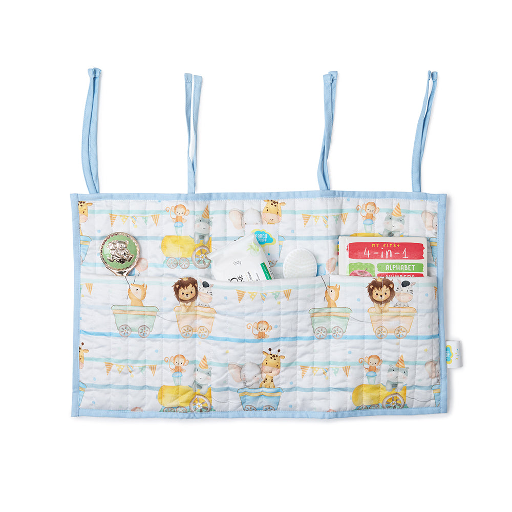 Fancy Fluff Organic Crib Organiser - Joy Ride