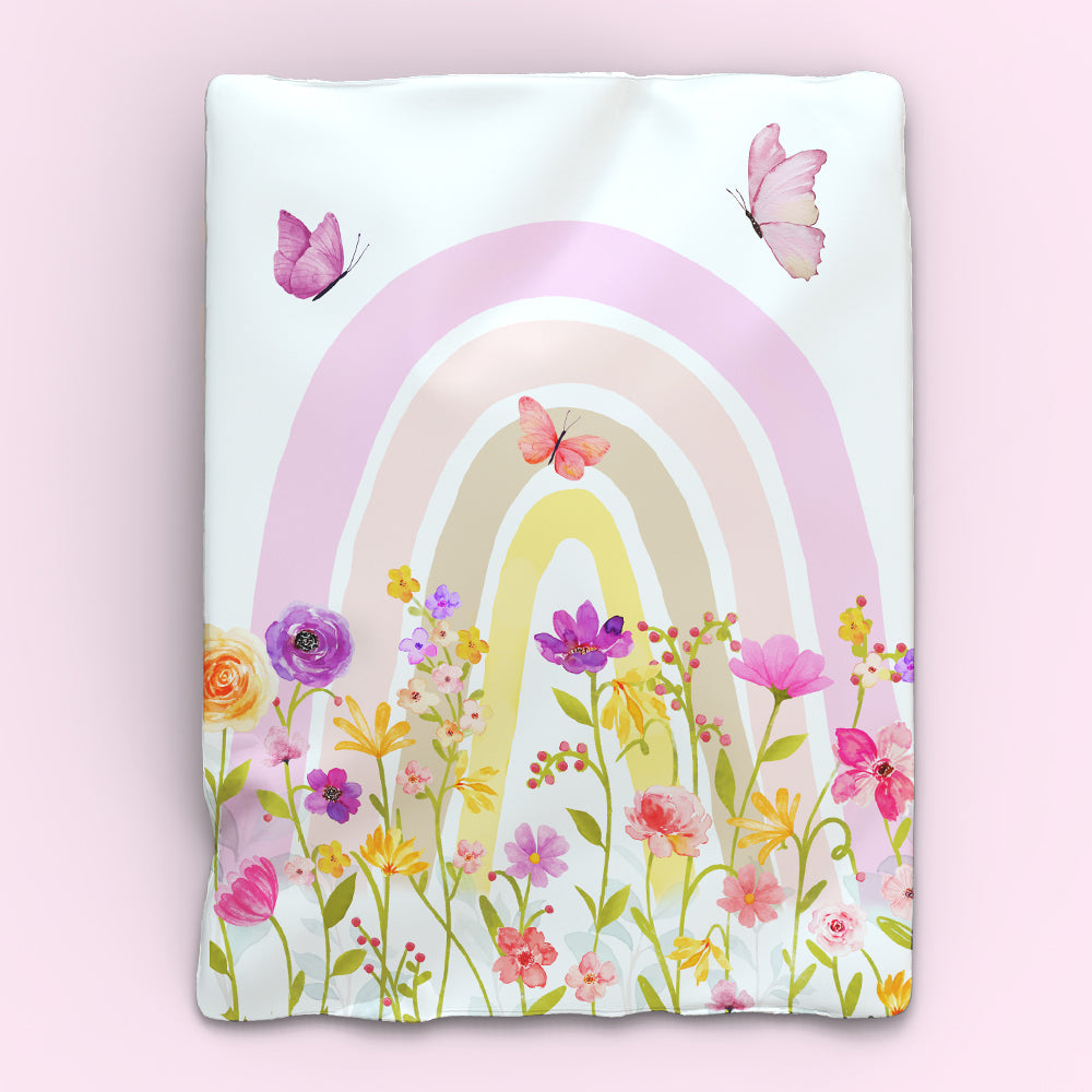 Fancy Fluff Organic Baby Comforter- Rainbow Dreams