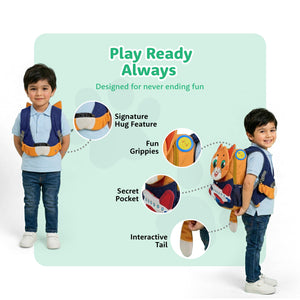 Filli & Aeroplane HugBag Kindergarten Backpack, 12.5L Companion Bag for Kids - 4-5 Years - Bags
