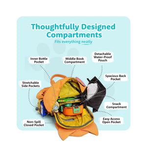 Filli & Butterfly HugBag Preschool Backpack, 10L Companion Bag for Kids - 2-3 Years - Bags